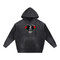 iHeart you Washed Frayed Fleece Hoodie