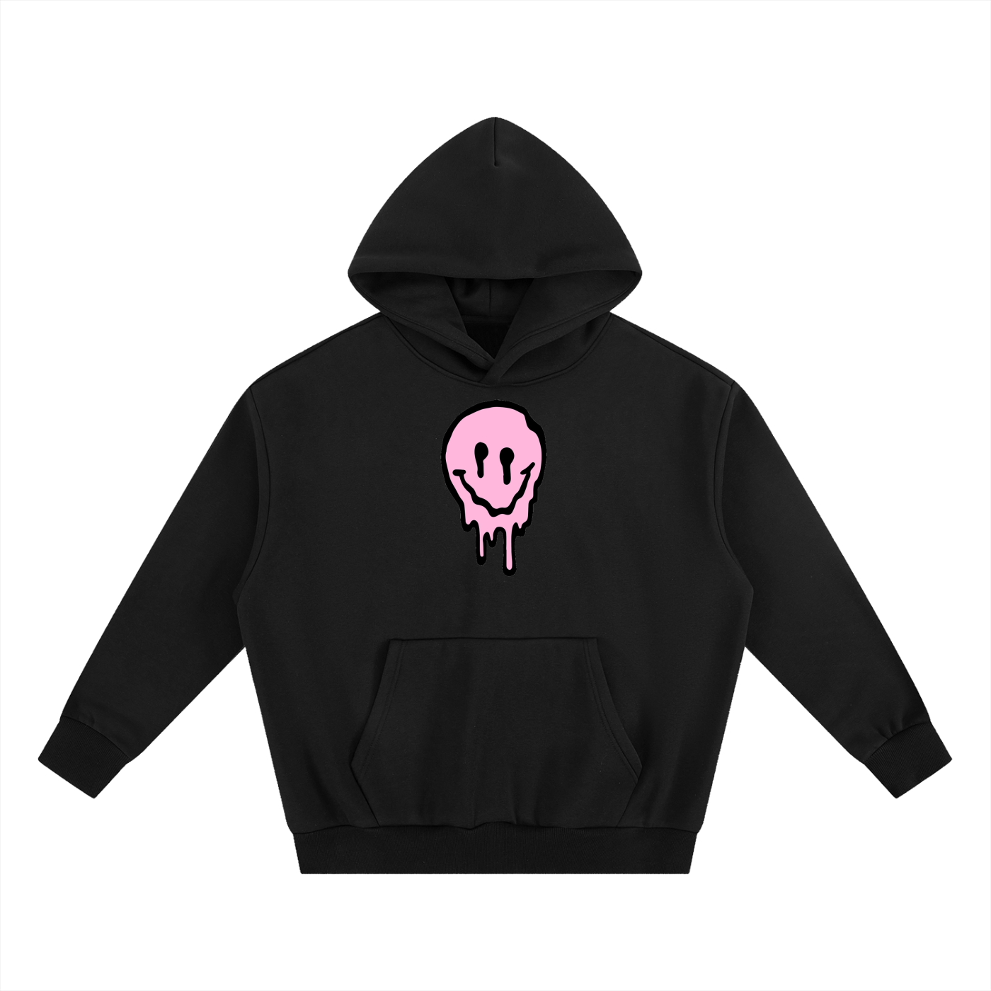 Keep smilling Boxy Fleece Hoodie