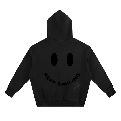 Keep smilling Boxy Fleece Hoodie